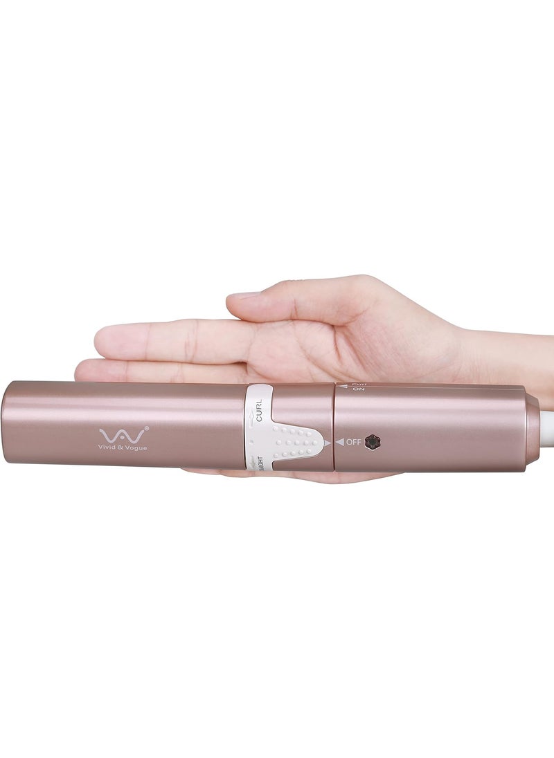 VAV VAV Mini Travel 2 in 1 Hair Straightener and Curler 1 Inch Curling Iron Flat Iron Dual Voltage Hair Styling Tools Ceramic Coating Panel 