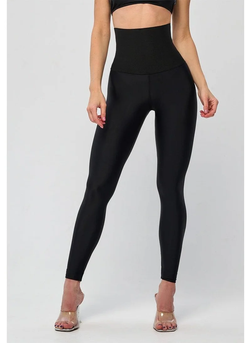 Bona Fide Compressed Black Compressed High Waist Gym Leggings for Women for Women | Best Price UAE