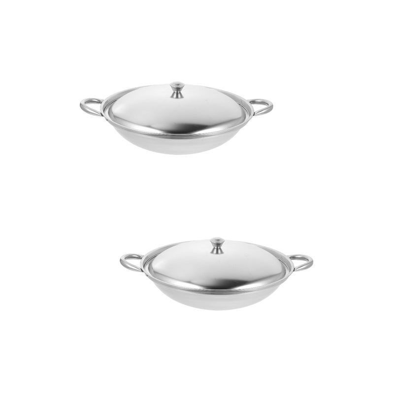🍳 قدر طهي من الستانلس ستيل بمقبض مع غطاء تصميم متين للمطبخ - Image 1