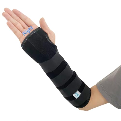 TANDCF Unisex Forearm and Wrist Support Splint Brace Double Fixation Wrist Brace for Carpal Tunnel,Adjustable Night Time Forearm Immobilizer Brace Splints,12.2 inch (31cm) length(RH/L) - Image 1