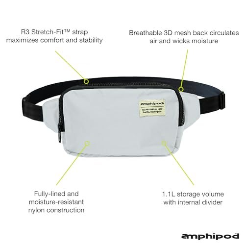 Amphipod R3 Convertible Pack Lightweight Runners Pack Crossbody Bag for Running Travel Hiking Every Day Men Women DoveSlate - Image 3