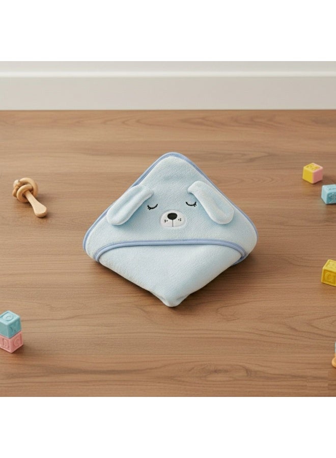 مناشف أطفال فاخرة وفائقة الامتصاص وناعمة للغاية | منشفة استحمام ناعمة ومحبوبة لحديثي الولادة والأطفال الصغار حتى عمر سنتين | لون أزرق - Image 2
