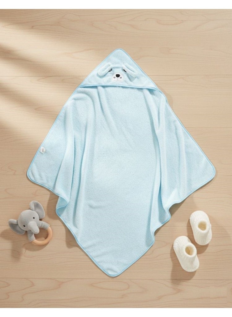 مناشف أطفال فاخرة وفائقة الامتصاص وناعمة للغاية | منشفة استحمام ناعمة ومحبوبة لحديثي الولادة والأطفال الصغار حتى عمر سنتين | لون أزرق - Image 3