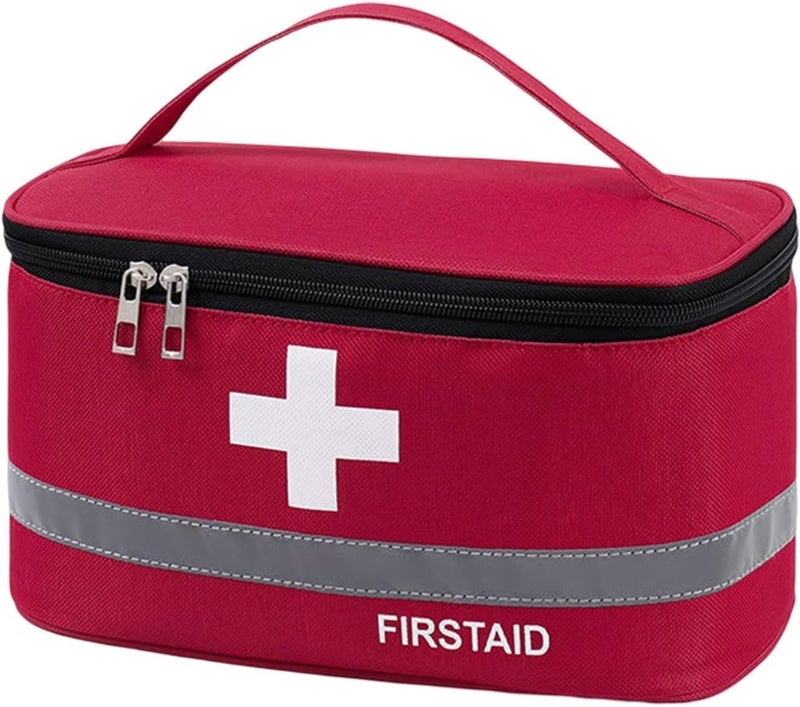 VATTU VATTU Travel First Aid Kit Pouch Medicine Storage Bag First Aid Medicine Storage Pouch Also Use for Cosmetic Storage Box for Men and Women Multicolor - Image 1