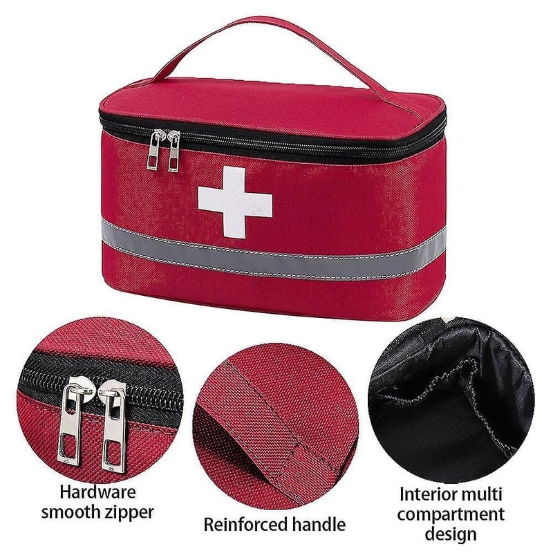 VATTU VATTU Travel First Aid Kit Pouch Medicine Storage Bag First Aid Medicine Storage Pouch Also Use for Cosmetic Storage Box for Men and Women Multicolor - Image 5
