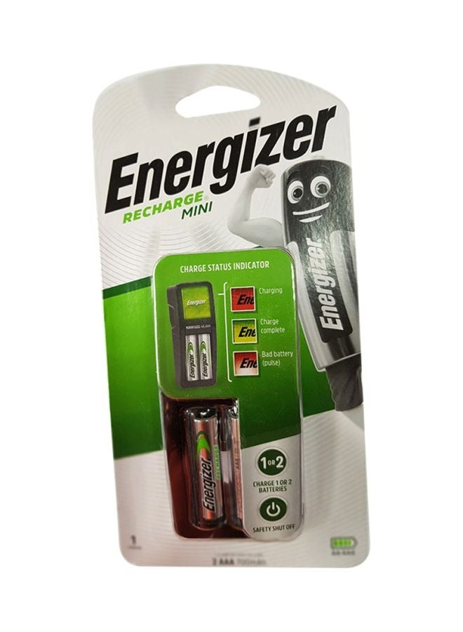 Energizer Accu Recharge Mini Rechargeable Battery Black
