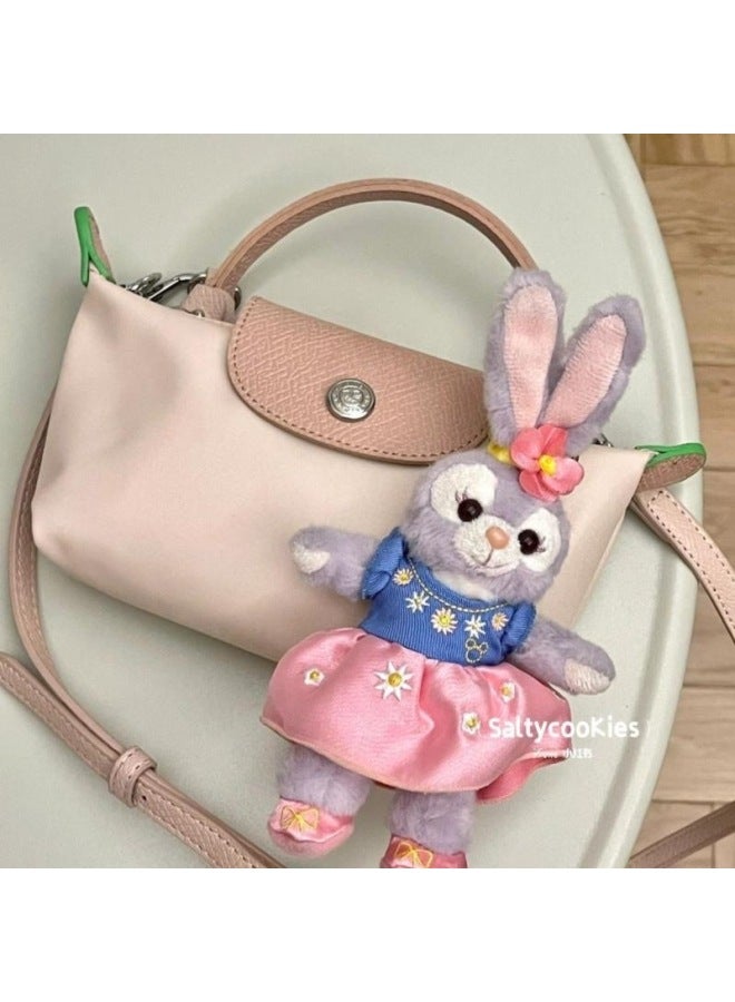 Exclusive French Dragon Bag Mini Casual Women's Bag Mobile Phone Bag Short Handle Hand Bag Dragon Mini Dumpling Bag-Colour:Mini Barbie Powder-Size:PerForated + Shoulder Strap  - Image 2