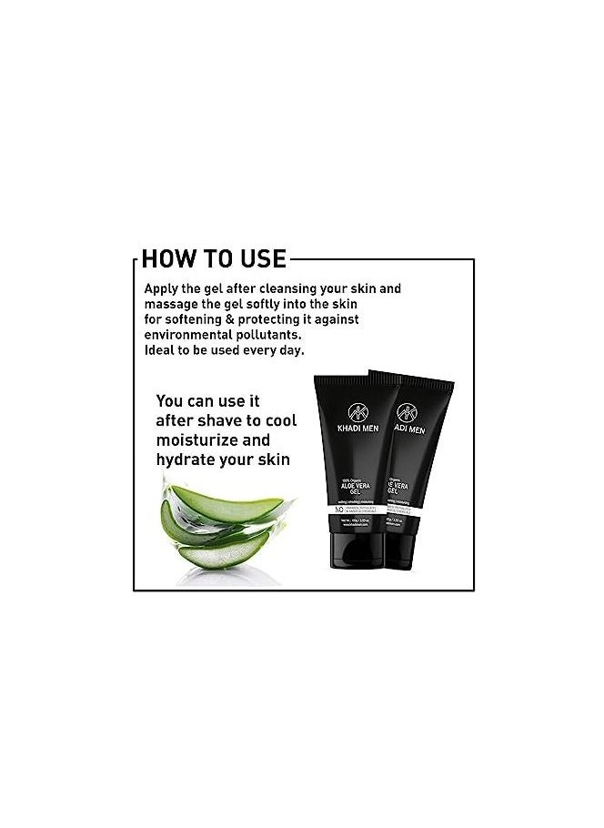 KHADI MEN Khadi Men Aloe Vera Gel For Face 100ML  - Image 4