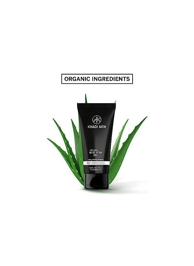 KHADI MEN Khadi Men Aloe Vera Gel For Face 100ML  - Image 3