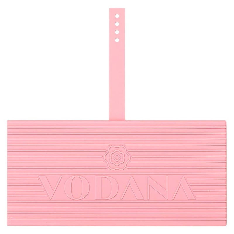 Vodana VODANA Multipurpose Silicone Pad  HeatResistant Rest  Travel Pouch for Hair Styling Irons Includes Cord Organizer 10x5 Inch Pink 