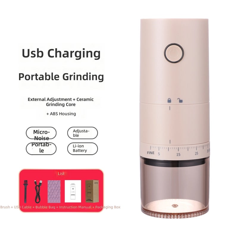 WU Electric Coffee Grinder - Automatic Bean Grinding Machine for Home Use - Image 1