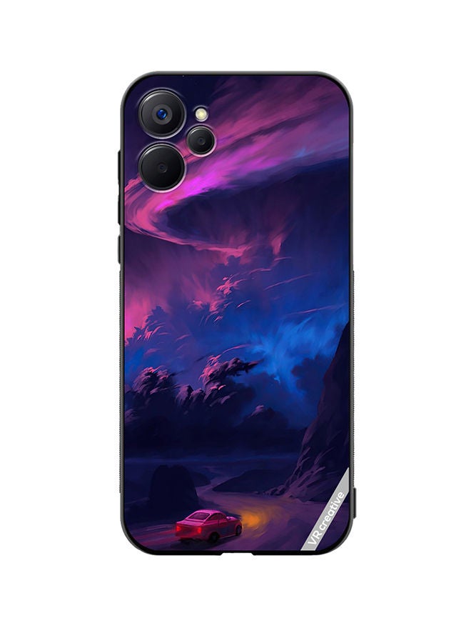 VR CREATIVE Protective Case Cover For Realme 9i 5G Car On Empty Road Design Multicolour - Image 1