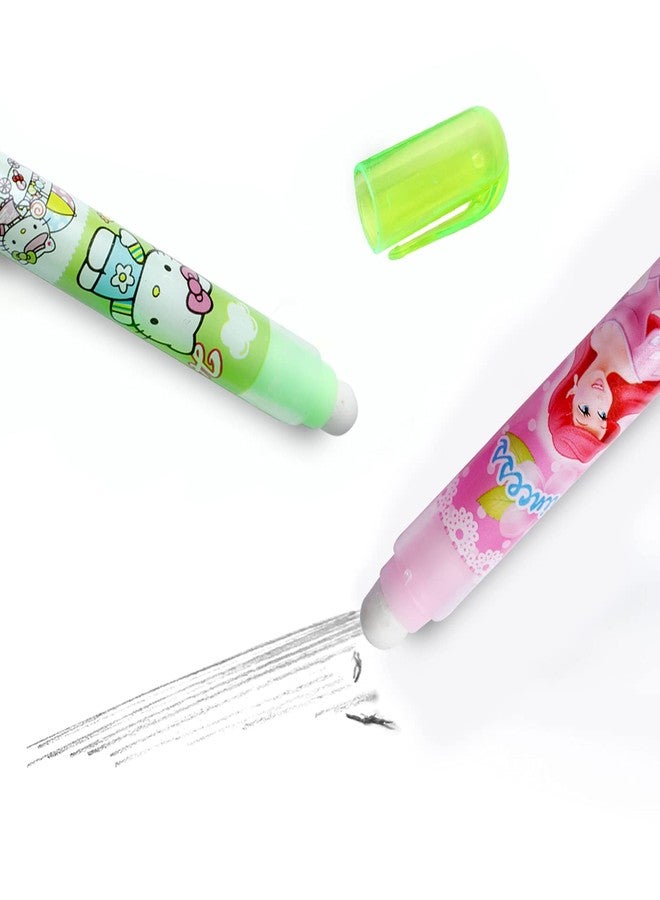 Kabello Stacking Pen Style Rubber Eraser for School Kids and Home Use Stationary 2 Pcs Multi Color Pack of 1 - Image 4