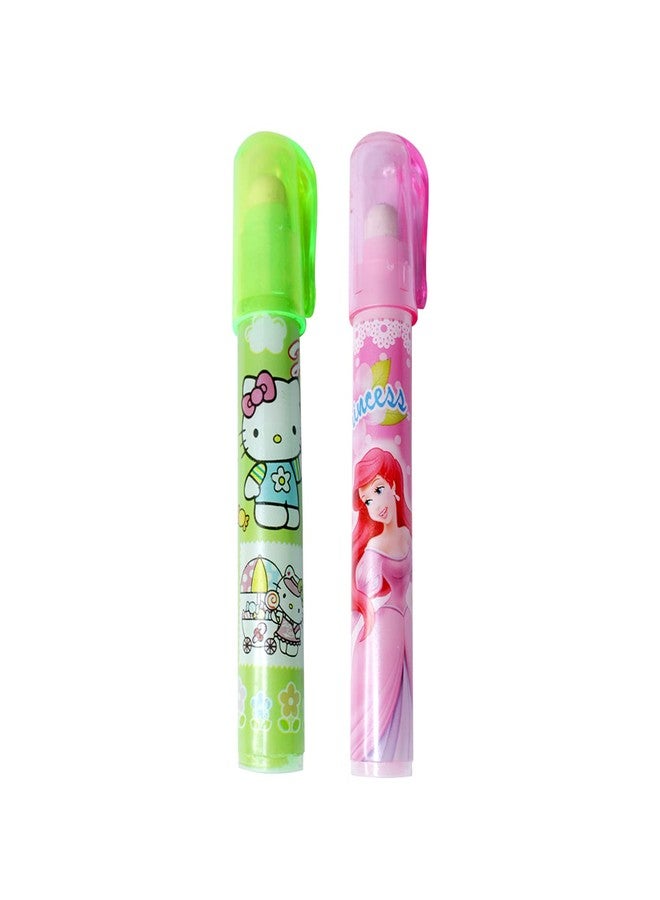 Kabello Stacking Pen Style Rubber Eraser for School Kids and Home Use Stationary 2 Pcs Multi Color Pack of 1 - Image 1
