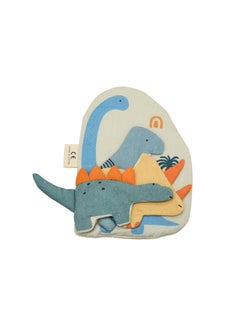 Generic Cotton Newborn Baby Cloth Book Enlightenment Educational Cloth Book Baby Tearable Early Education Cloth Book Baby Toys-Color:Dinosaur Three-dimensional Cloth Book  - Image 1