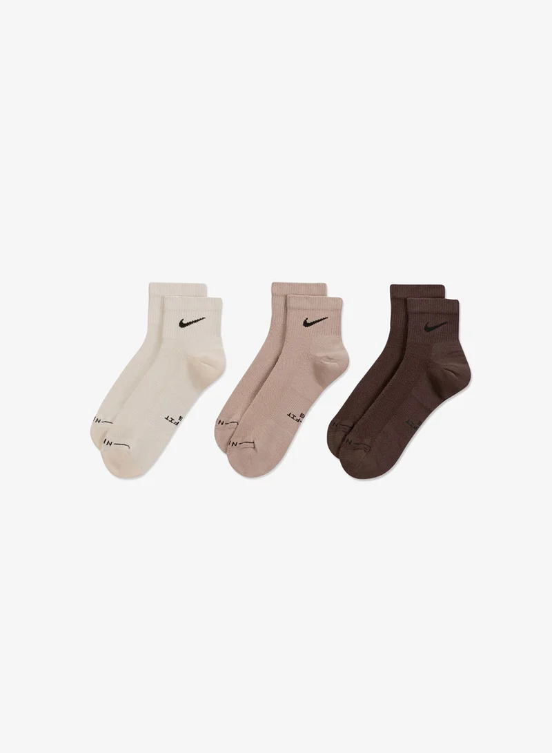 Nike 3-Pack Everyday Elevated Ankle Socks