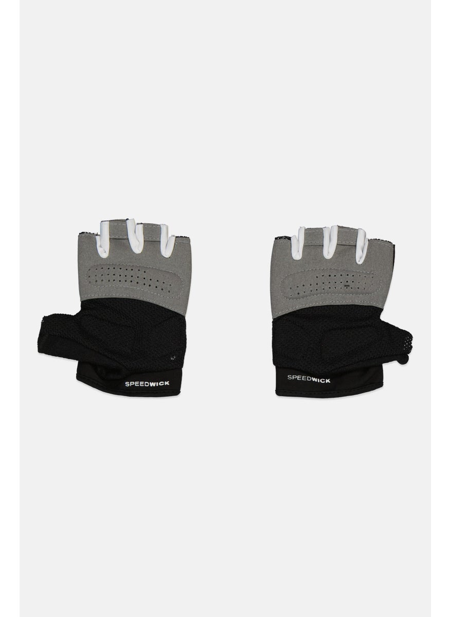 Reebok - Men Brand Logo Fitness Gloves, Black - Image 1