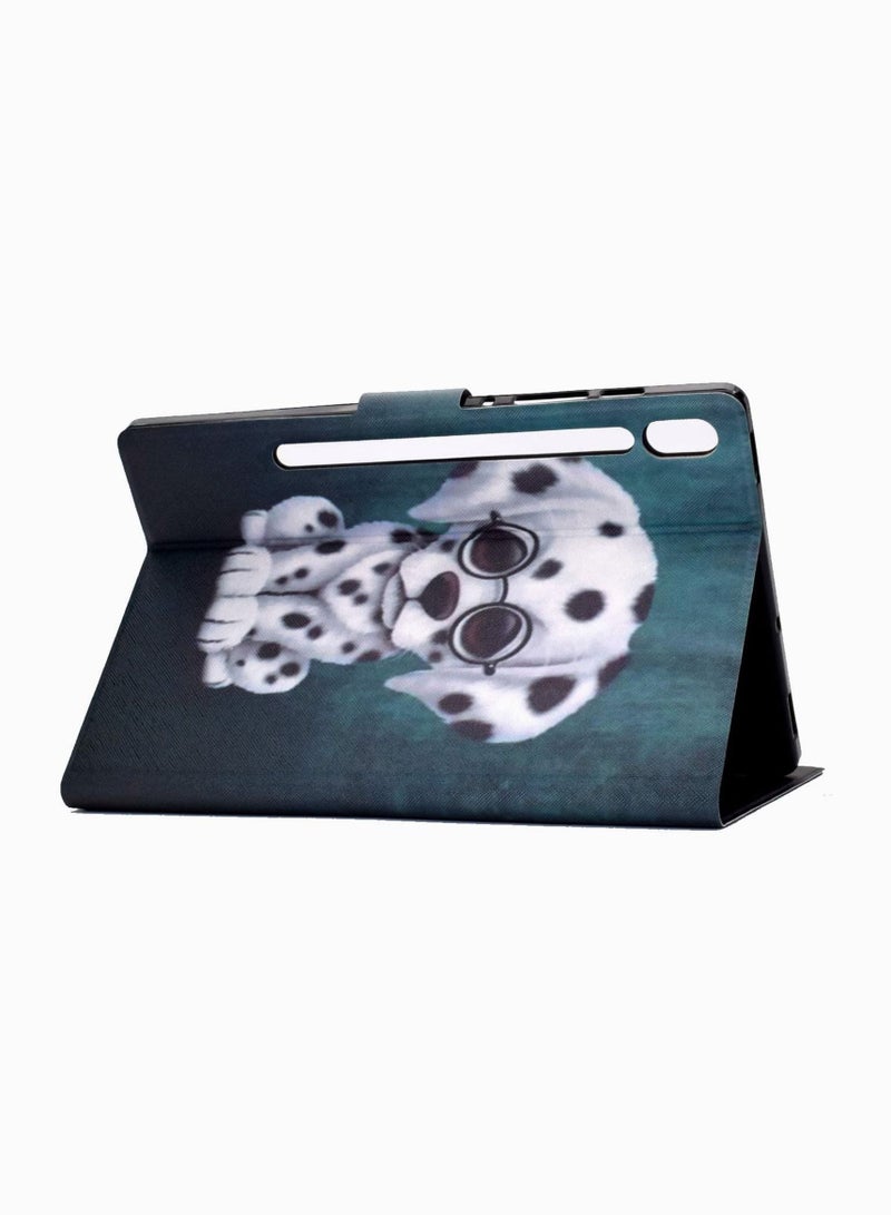 Y&D Tablet Case, For Galaxy Tab S6 10.5 Case (SM-T860) Multi-Angle Viewing Stand Smart Auto Sleep/Wake Protective Cover with Magnetic Clasp for Tablet- Dalmatian - Image 3
