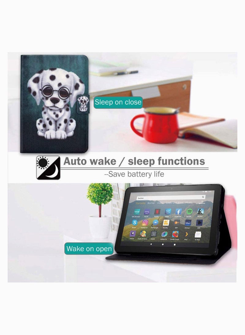 Y&D Tablet Case, For Galaxy Tab S6 10.5 Case (SM-T860) Multi-Angle Viewing Stand Smart Auto Sleep/Wake Protective Cover with Magnetic Clasp for Tablet- Dalmatian - Image 5