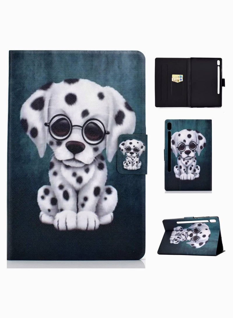 Y&D Tablet Case, For Galaxy Tab S6 10.5 Case (SM-T860) Multi-Angle Viewing Stand Smart Auto Sleep/Wake Protective Cover with Magnetic Clasp for Tablet- Dalmatian - Image 1