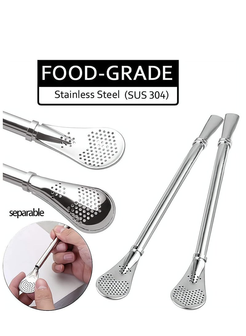 Double Walled Stainless Steel Yerba Mate Cup - 230ml Insulated Gourd with Bombilla Straw, Stylish Wood Grain Finish for Loose Leaf Tea Lovers - Image 5