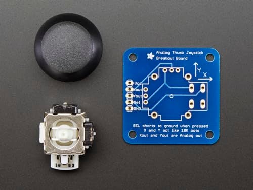 Adafruit Analog 2-axis Thumb Joystick with Select Button + Breakout Board [ADA512] - Image 3