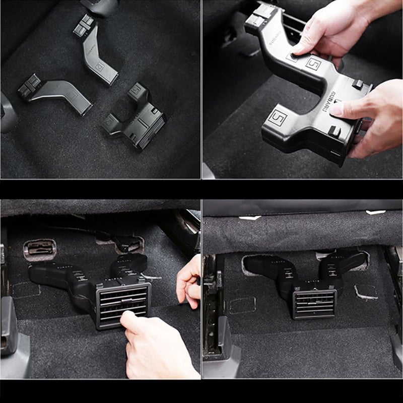 BONV ABS Car Back Under Seat AC Air Conditioning Outlet Air Vent Extension Tube Blind for Subaru Forester XV Outback Modified Accessories (2) - Image 5