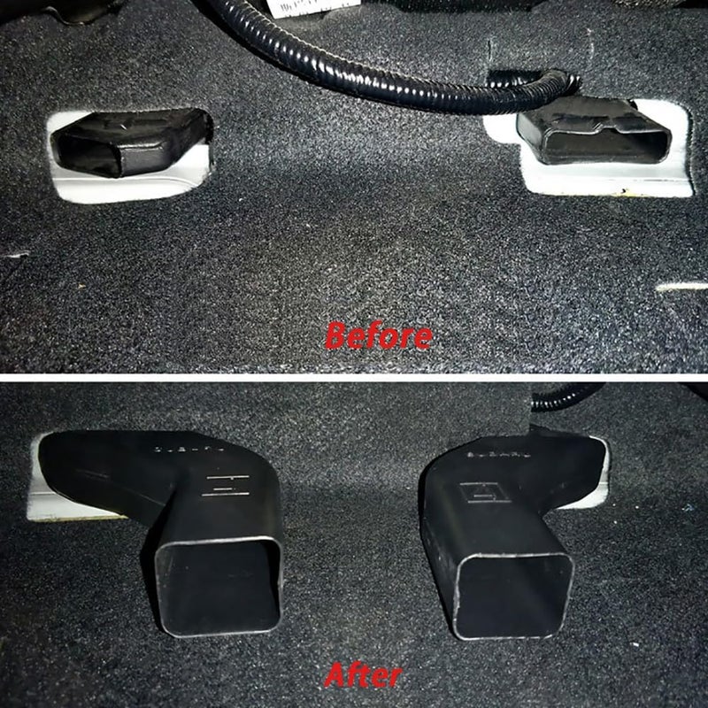 BONV ABS Car Back Under Seat AC Air Conditioning Outlet Air Vent Extension Tube Blind for Subaru Forester XV Outback Modified Accessories (2) - Image 3