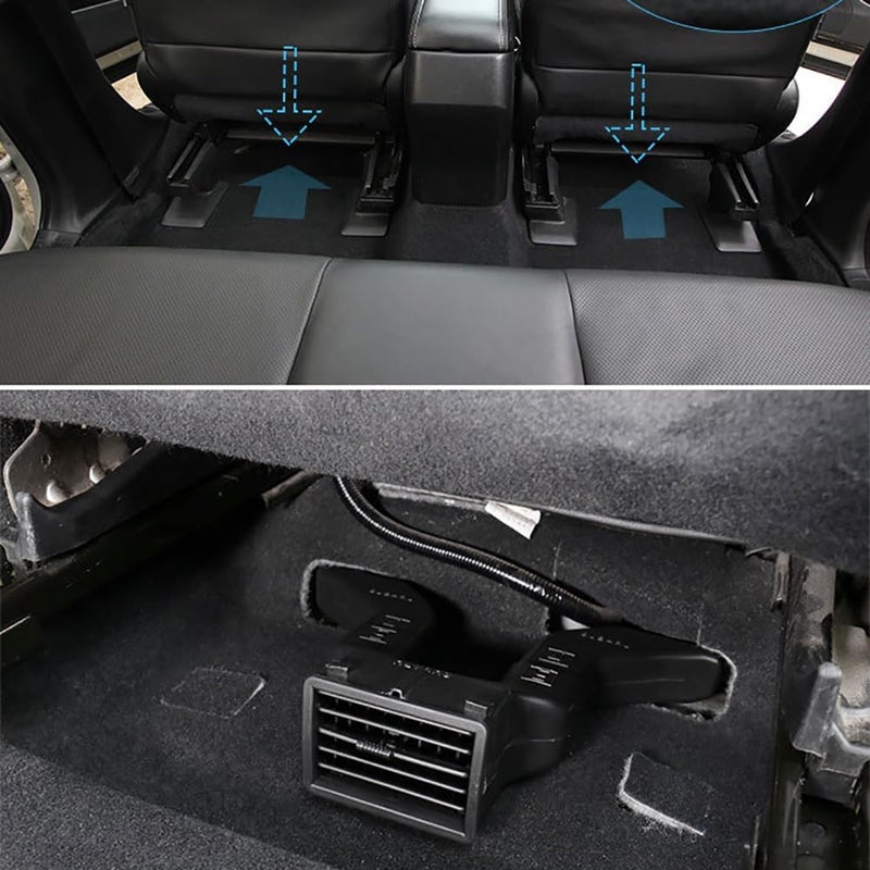 BONV ABS Car Back Under Seat AC Air Conditioning Outlet Air Vent Extension Tube Blind for Subaru Forester XV Outback Modified Accessories (2) - Image 4