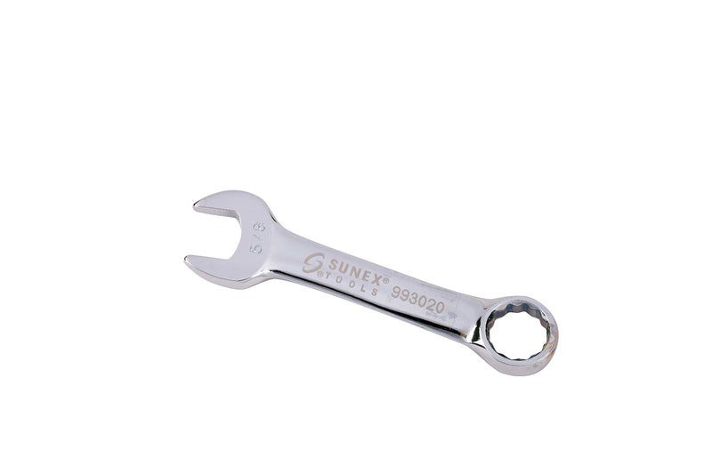 SUNEX TOOLS 993020 58 Fully Polished Stubby Combination Wrench