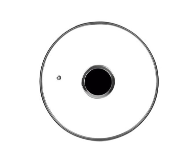 ibili Glass Lid with Stainless Steel Knob, Tempered Glass Pot Cover, Heat Resistant Anti-Fog Steam Lid, Durable Kitchen Cooking Accessory, Easy Grip Handle, Cooking Lid for Home and Professional Use - Image 1
