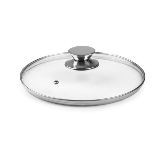 ibili Glass Lid with Stainless Steel Knob, Tempered Glass Pot Cover, Heat Resistant Anti-Fog Steam Lid, Durable Kitchen Cooking Accessory, Easy Grip Handle, Cooking Lid for Home and Professional Use - Image 2
