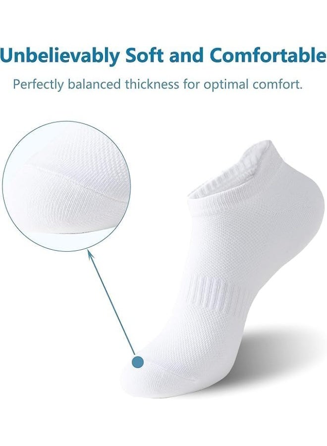 6 أزواج من جوارب الكاحل للنساء، جوارب رياضية منخفضة القطع مع شريط للجري، جوارب رياضية غير مرئية - Image 2