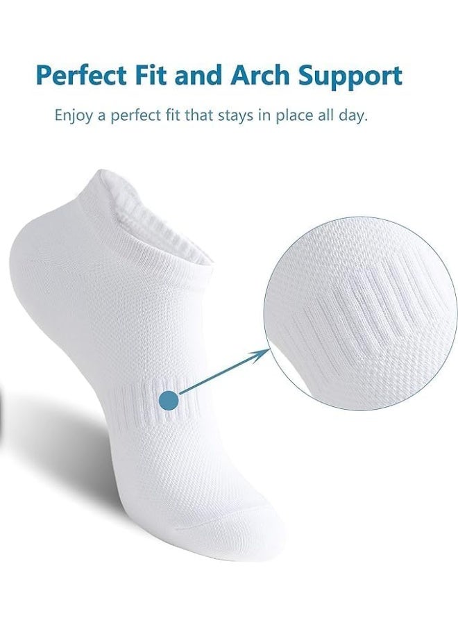 6 أزواج من جوارب الكاحل للنساء، جوارب رياضية منخفضة القطع مع شريط للجري، جوارب رياضية غير مرئية - Image 3