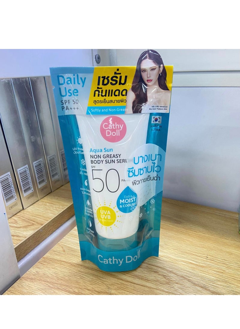 Cathy Doll Cathy Doll - Aqua Sun Whitening Body Sun Serum Spf 50 Pa+++ - 50 ML Extra Moist & Cooling 