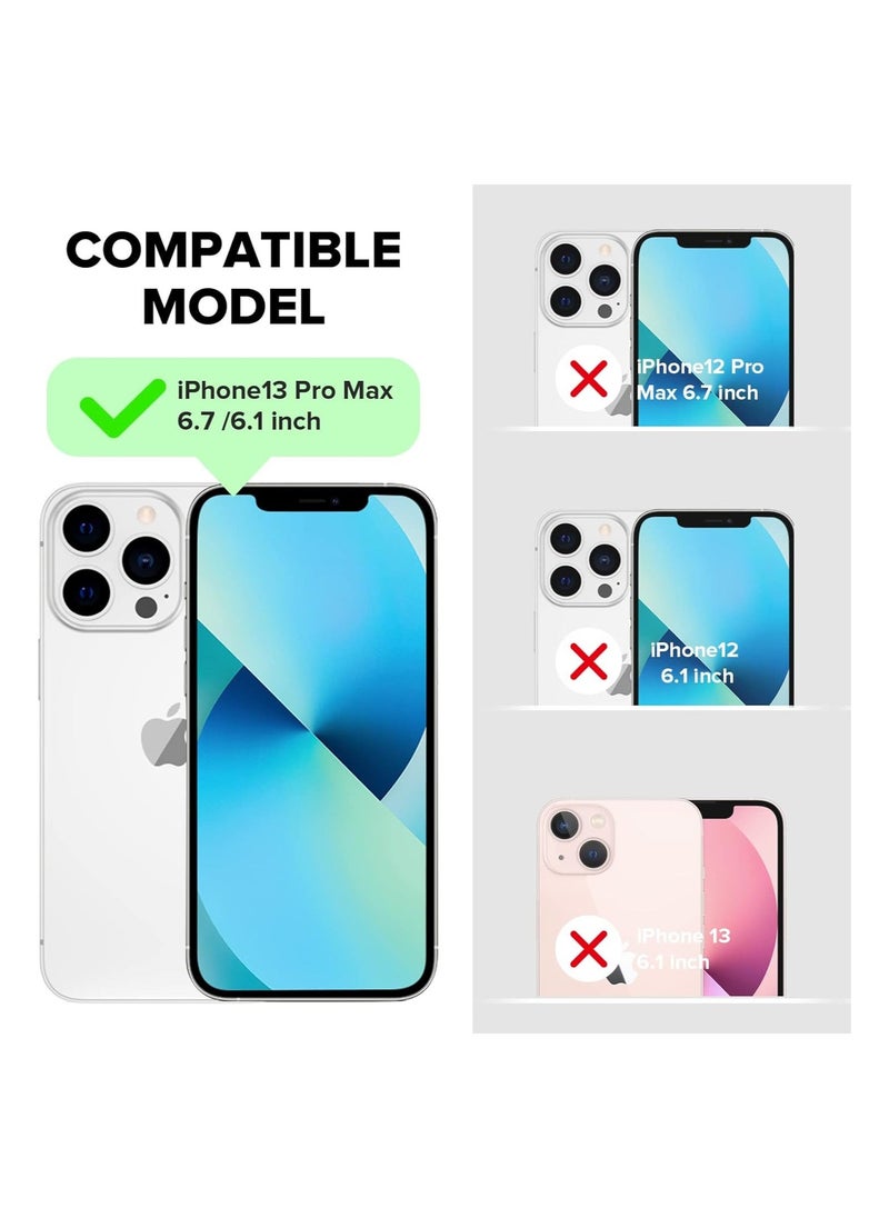 Raxoom Compatible for iPhone 13 Pro Max(6.7â€™â€™) iPhone 13 Pro(6.1â€™â€™) 2021 Camera Lens Protector, 9H Tempered Glass Film Full Cover Glitter Diamond Sticker Accessories for iPhone 13 Pro/Pro Max - Image 2