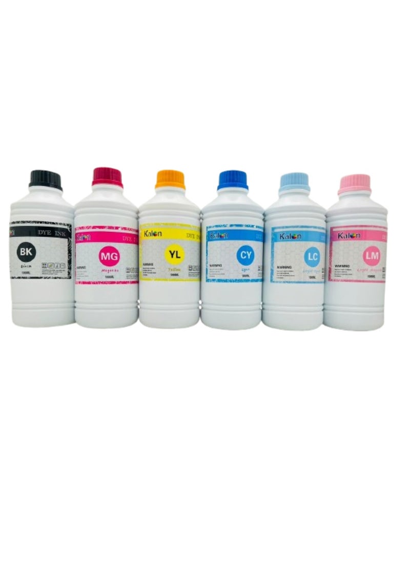 Kalon 1 Liter Universal Compatible Refillable Refill Dye Ink For Ecotank Inkjet Printer Epson {LC}  - Image 2
