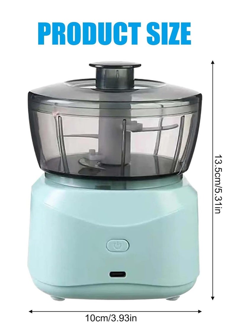 Generic Electric Kitchen Chopper, 350 ml, Mini Electric Onion Chopper, Onion Cutter, Electric Vegetable Cutter, Multi-Chopper, Blender Chopper with 3 Blades, Kitchen Accessories for Vegetables, Fruit  - Image 1