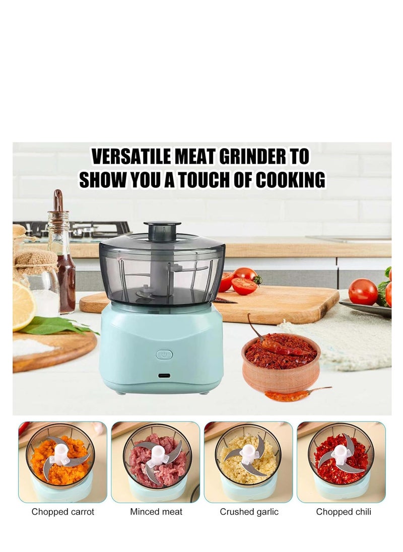Generic Electric Kitchen Chopper, 350 ml, Mini Electric Onion Chopper, Onion Cutter, Electric Vegetable Cutter, Multi-Chopper, Blender Chopper with 3 Blades, Kitchen Accessories for Vegetables, Fruit  - Image 5
