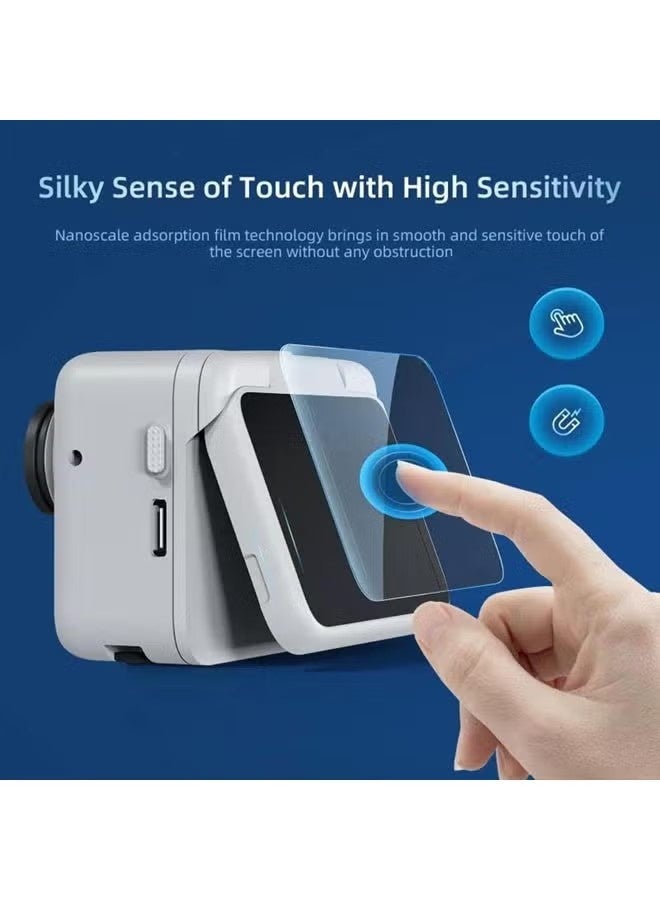 غطاء حماية سيليكوني للشاشة لكاميرا Insta360 GO3S، غطاء مطاطي ناعم لحماية عدسة شاشة LCD، غطاء واقي للشاشة مقاوم للخدش (أسود) - Image 3