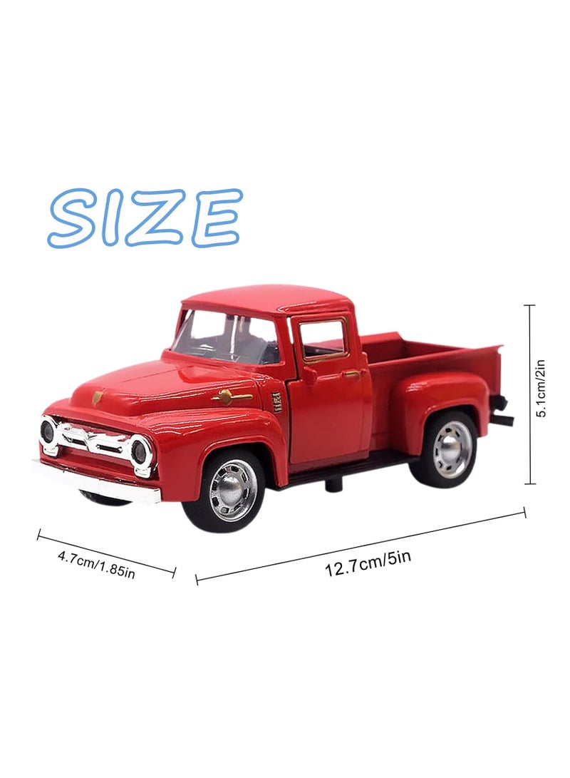 Truck Toys Suitable for Children Aged 1-12 Years Old. The Truck Has a Pull-Back Device and The Door Can be Opened. 1:32 Alloy Children'S Car Toys, Suitable for Birthday Gifts, Cake Decorations, Offi - Image 4