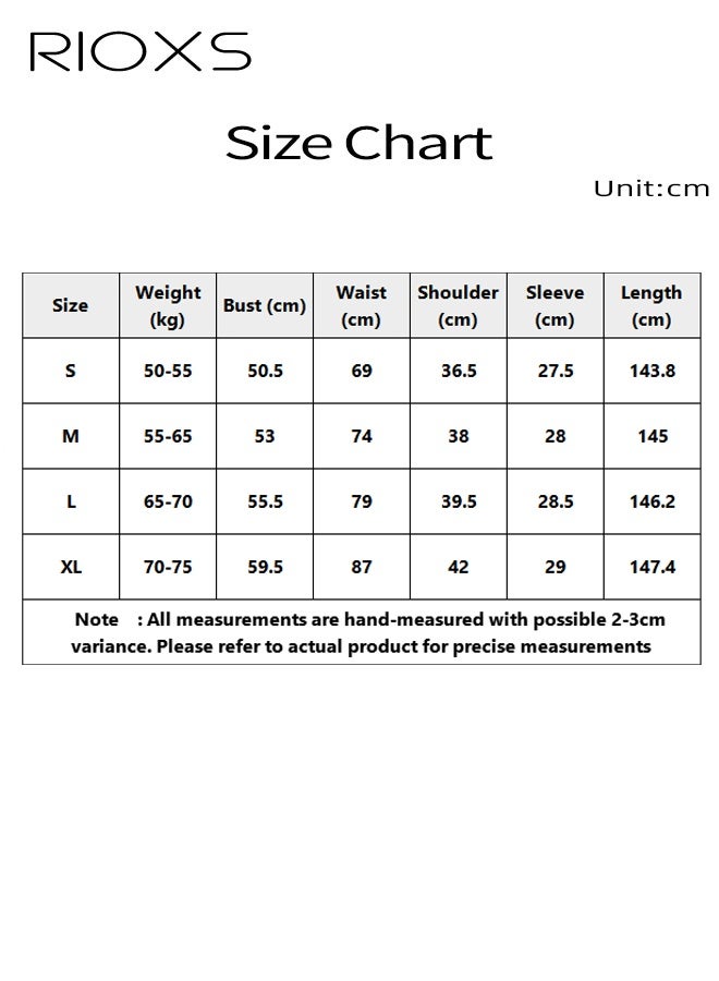 RIOXS Women's Floral Print Short Sleeve Dress, V Neck Wrap Summer Dress, Polyester A-Line Swing Dress with Elastic Waist, Pullover Casual Sundress for Vacation, Flowy Beach Dress, Plus Size Comfortable Dress, ​Long Evening Dress Cocktail Party Maxi Wedding Dress  - Image 5