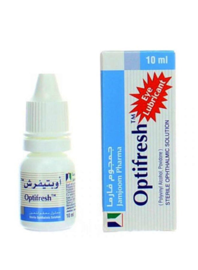 JAMJOOM PHARMA Optifresh Eye Lubricant Sterile Solution – Soothing Relief for Dry, Tired & Irritated Eyes - 10ml