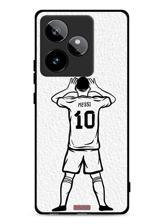 Tolwak Realme GT 7 5G Protective Case Cover Messi Sketch
