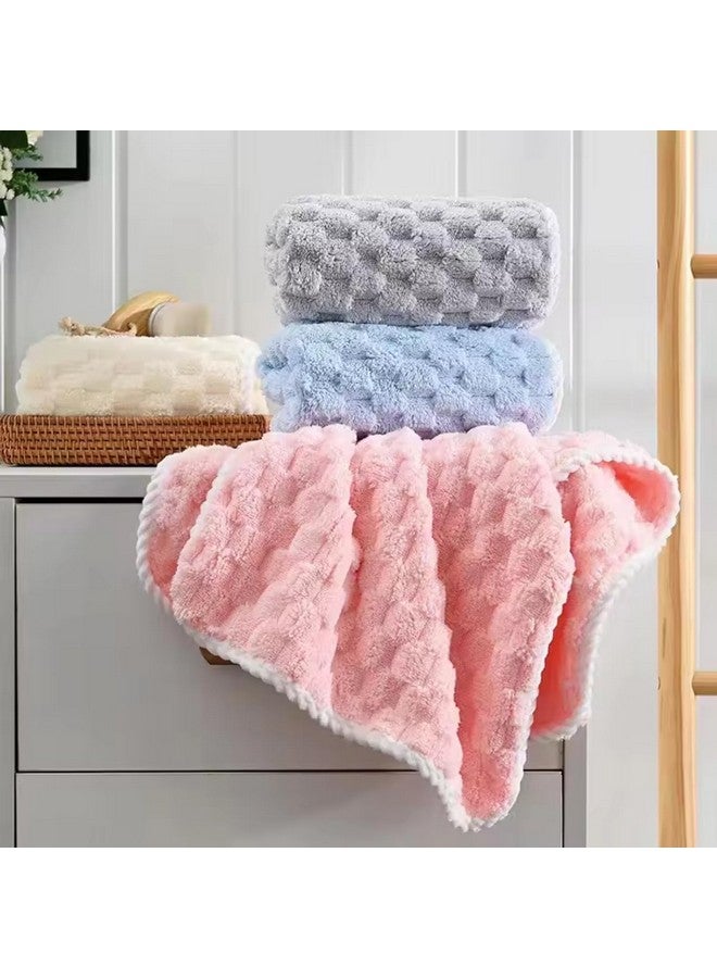 LINEAR Microfiber Hand Towels/Small Size Towel/Face Towel/Towel for Men, Women & Babies/Ultra Soft, Absorbent & Quick Dry Towels for Gym, Travel 300 GSM (Pink) - Image 3