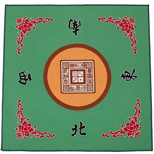 GUSTARIA Mahjong Mat Anti Slip and Noise Reduction Table Cover for Mahjong Poker Card Board Tile Games Green 315 inches - Image 5