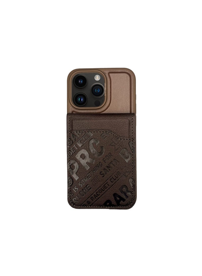 Santa Barbara Polo Santa Barbara Polo Racquet Club iPhone 15 Pro Max Timothy Wallet Stand Cover - Brown - Image 1
