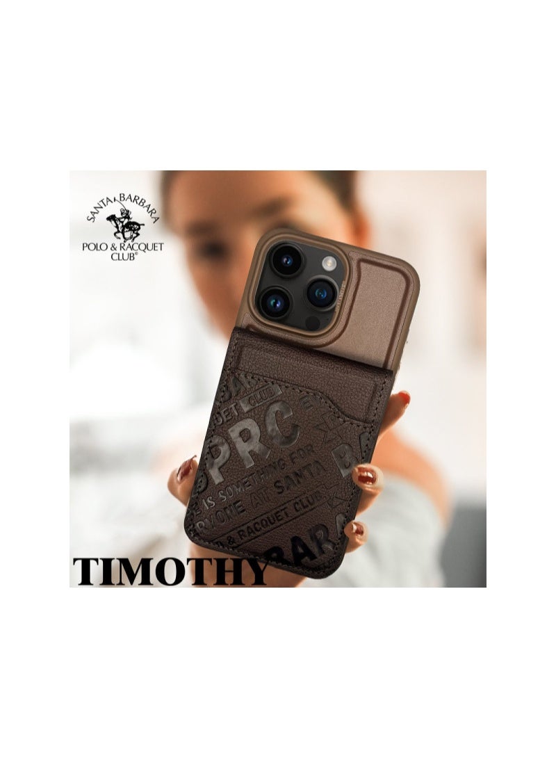 Santa Barbara Polo Santa Barbara Polo Racquet Club iPhone 15 Pro Max Timothy Wallet Stand Cover - Brown - Image 2