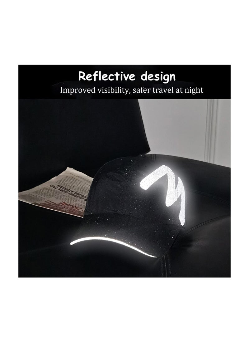 SYOSI - Baseball Cap Mens - Running Cap Quick Dry Sports Cap Mesh Reflective Brim Breathable Sun Hat Unisex Lightweight Adjustable Summer Hats for Outdoor - Image 1
