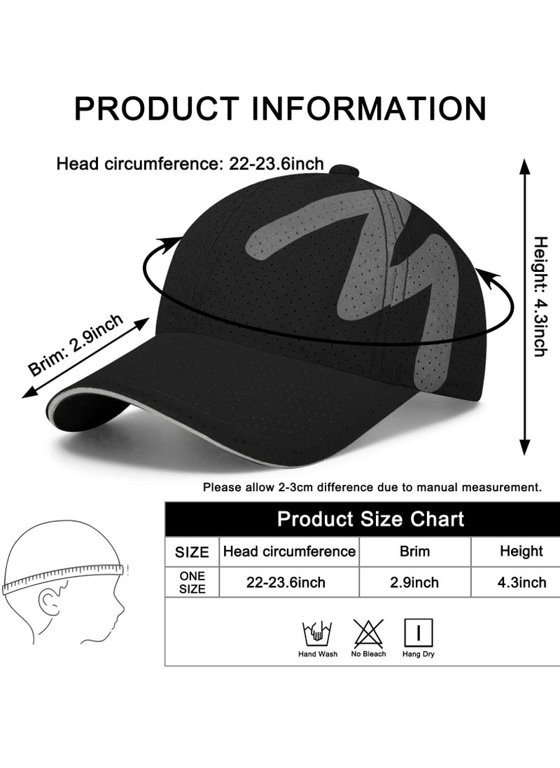 SYOSI - Baseball Cap Mens - Running Cap Quick Dry Sports Cap Mesh Reflective Brim Breathable Sun Hat Unisex Lightweight Adjustable Summer Hats for Outdoor - Image 1